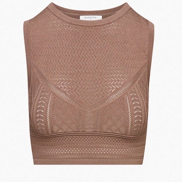 Babaton Tops - Aritzia Babaton Pointelle Sweater Tank Size M